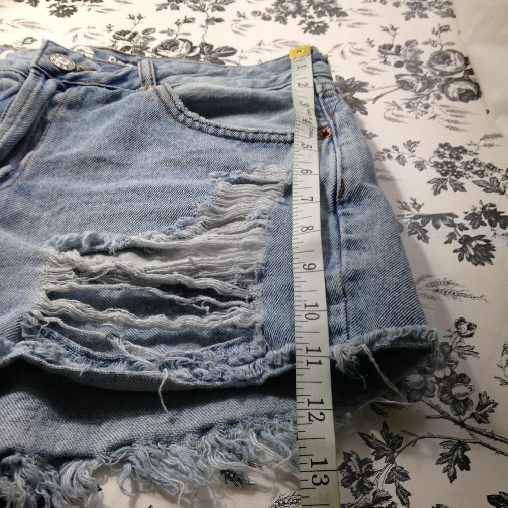 S.O.N.G Distressed Ripped Short Shorts - Picture 11 of 13